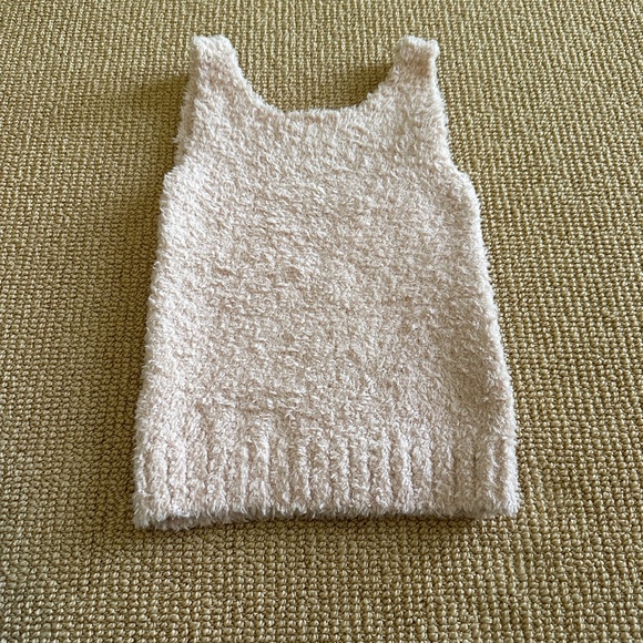 Skims Kid's Dusk Cozy Knit Scoop Neck Tank, Size 4/5 New
